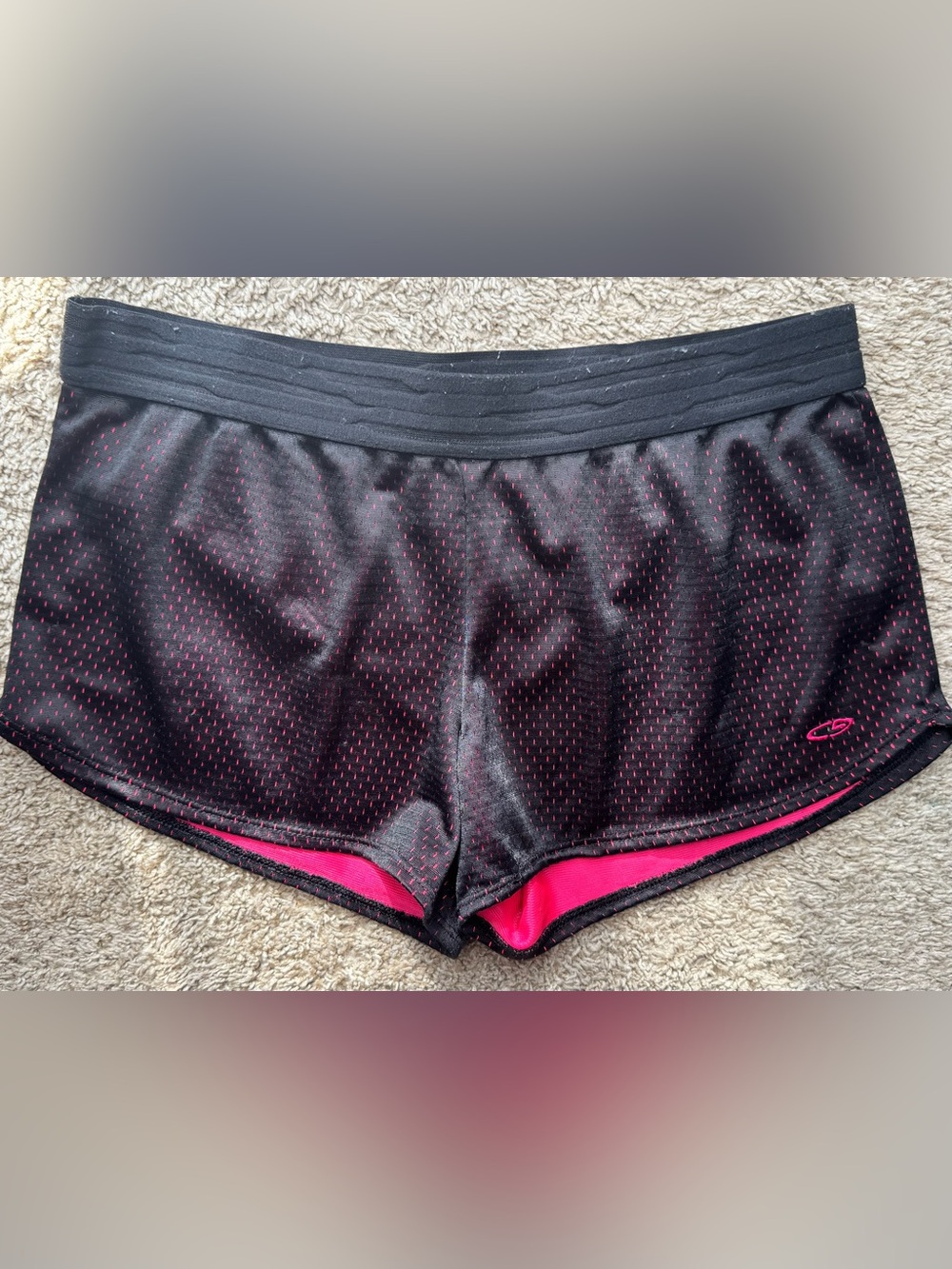 Champion Black Pink Athletic Running Shorts Women’s Size S Activewear